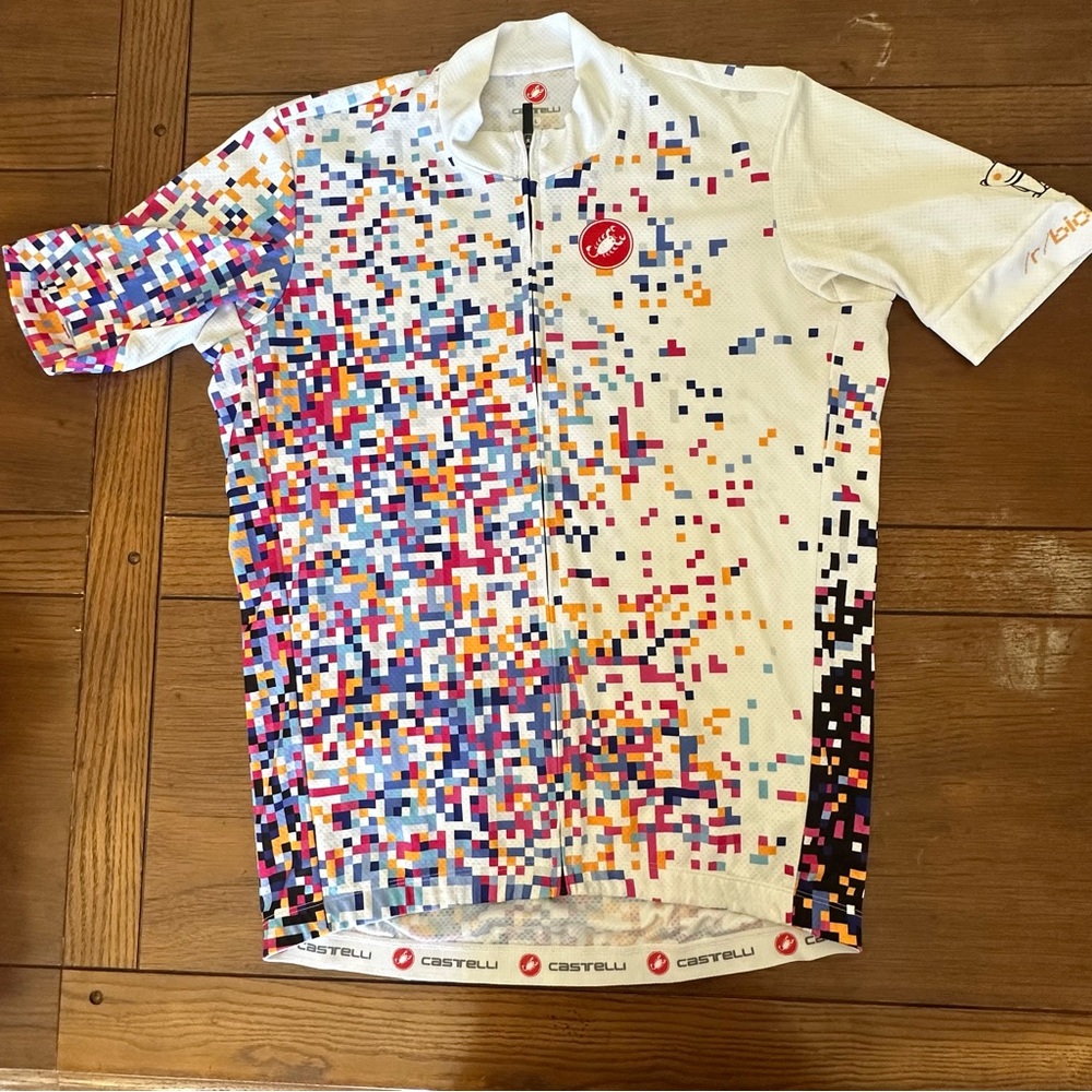 White Artistic Splatter Jersey